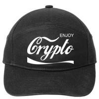 Enjoy Crypto Retro Cryptocurrency Bitcoin 7-Panel Snapback Hat
