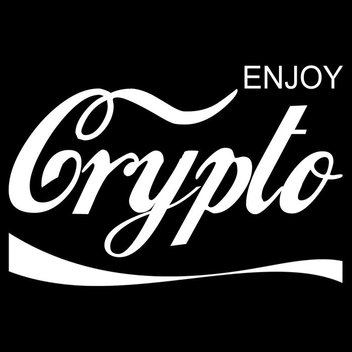 Enjoy Crypto Retro Cryptocurrency Bitcoin Drawstring Bag