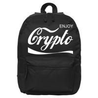 Enjoy Crypto Retro Cryptocurrency Bitcoin 16 in Basic Backpack