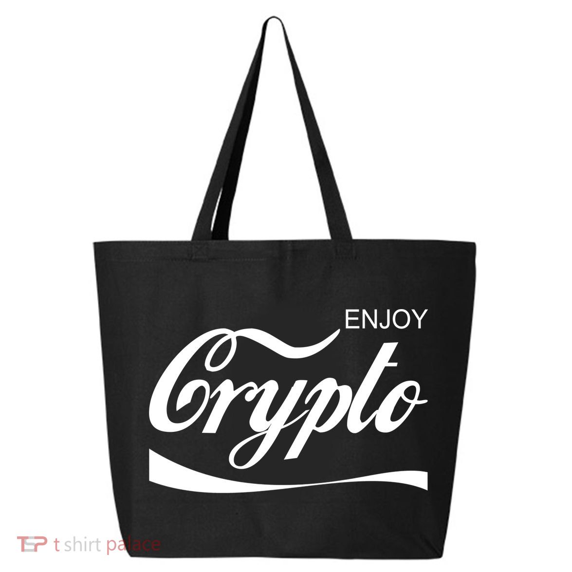Enjoy Crypto Retro Cryptocurrency Bitcoin 25L Jumbo Tote