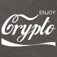 Enjoy Crypto Retro Cryptocurrency Bitcoin Cotton Canvas Backpack