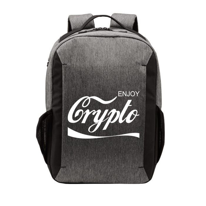 Enjoy Crypto Retro Cryptocurrency Bitcoin Vector Backpack