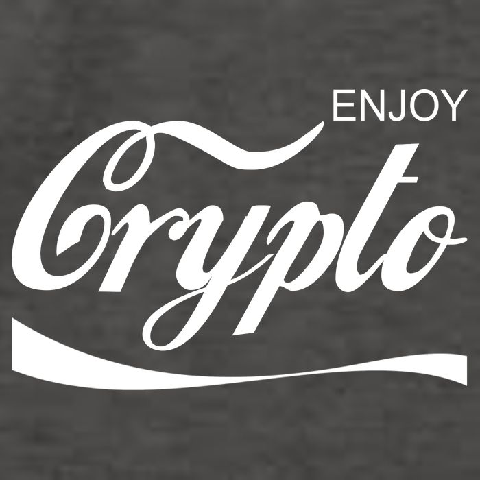 Enjoy Crypto Retro Cryptocurrency Bitcoin Vector Backpack