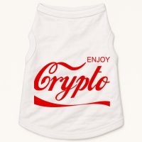 Enjoy Crypto Retro Cryptocurrency Bitcoin Doggie Tank