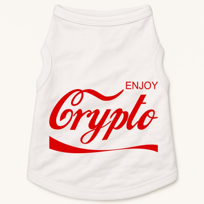 Enjoy Crypto Retro Cryptocurrency Bitcoin Doggie Tank
