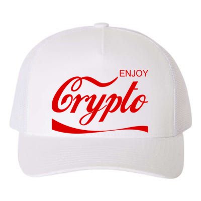 Enjoy Crypto Retro Cryptocurrency Bitcoin Yupoong Adult 5-Panel Trucker Hat
