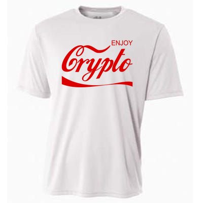 Enjoy Crypto Retro Cryptocurrency Bitcoin Cooling Performance Crew T-Shirt