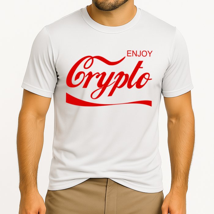 Enjoy Crypto Retro Cryptocurrency Bitcoin Performance Shirt
