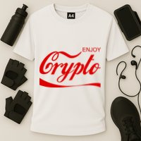 Enjoy Crypto Retro Cryptocurrency Bitcoin Performance Shirt