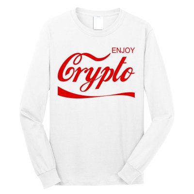 Enjoy Crypto Retro Cryptocurrency Bitcoin Long Sleeve Shirt