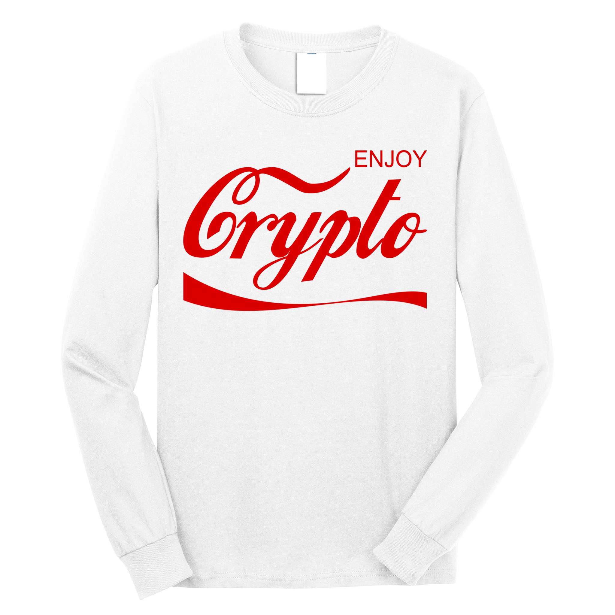 Enjoy Crypto Retro Cryptocurrency Bitcoin Long Sleeve Shirt