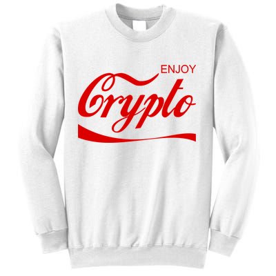 Enjoy Crypto Retro Cryptocurrency Bitcoin Sweatshirt