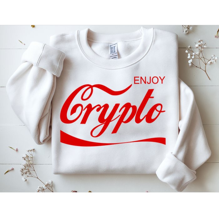 Enjoy Crypto Retro Cryptocurrency Bitcoin Sweatshirt