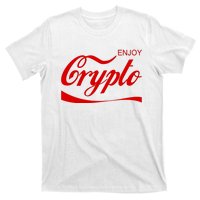 Enjoy Crypto Retro Cryptocurrency Bitcoin T-Shirt