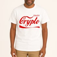 Enjoy Crypto Retro Cryptocurrency Bitcoin Tall T-Shirt