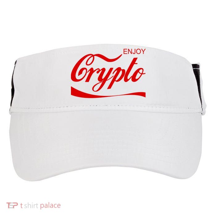 Enjoy Crypto Retro Cryptocurrency Bitcoin Adult Drive Performance Visor