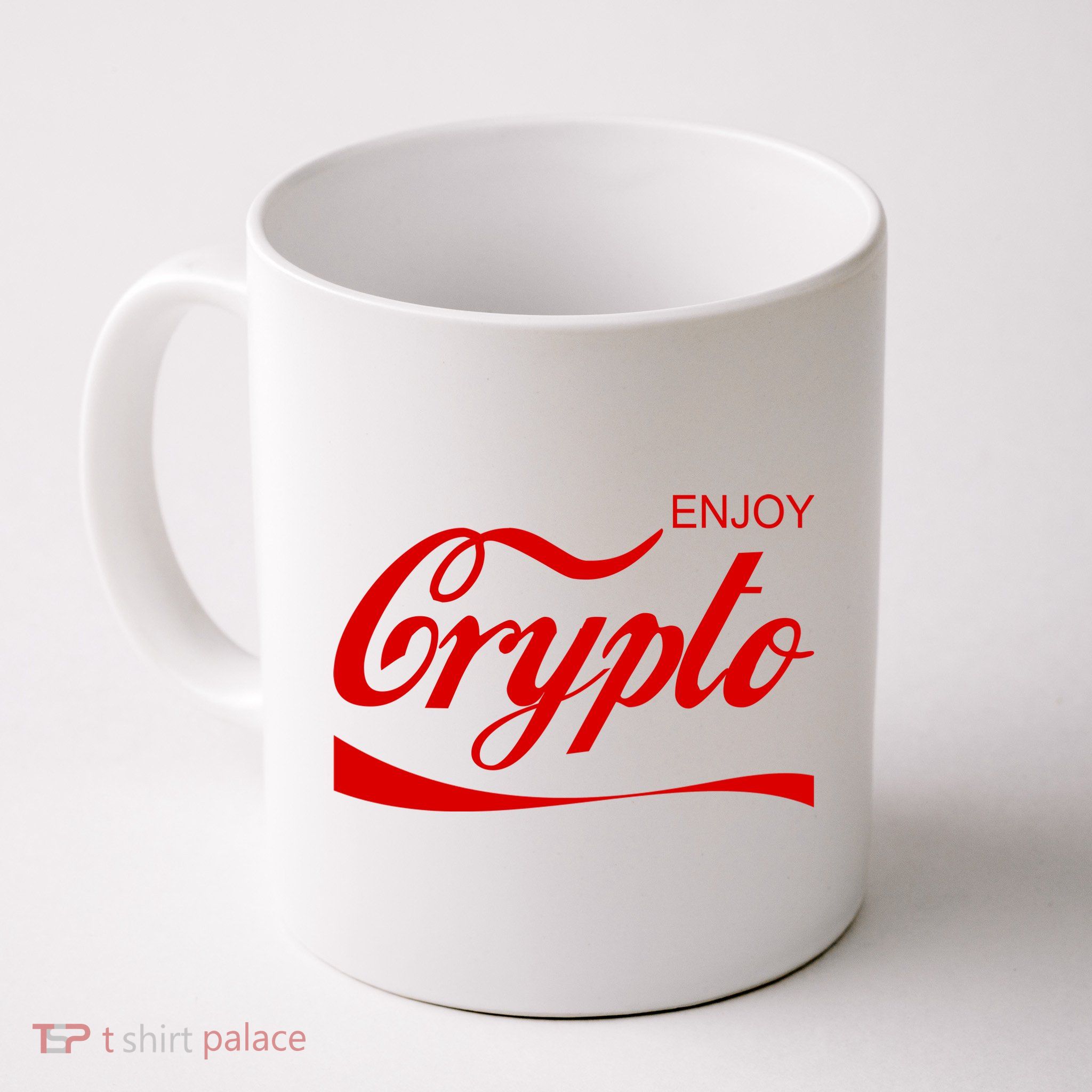 Enjoy Crypto Retro Cryptocurrency Bitcoin Mug