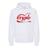 Enjoy Crypto Retro Cryptocurrency Bitcoin Premium Hoodie