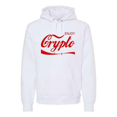 Enjoy Crypto Retro Cryptocurrency Bitcoin Premium Hoodie