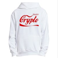 Enjoy Crypto Retro Cryptocurrency Bitcoin Urban Pullover Hoodie