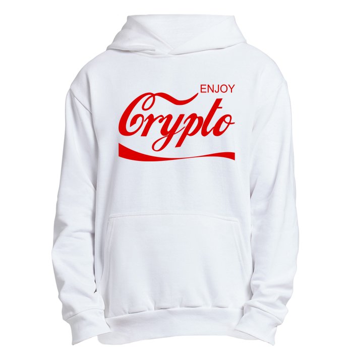 Enjoy Crypto Retro Cryptocurrency Bitcoin Urban Pullover Hoodie