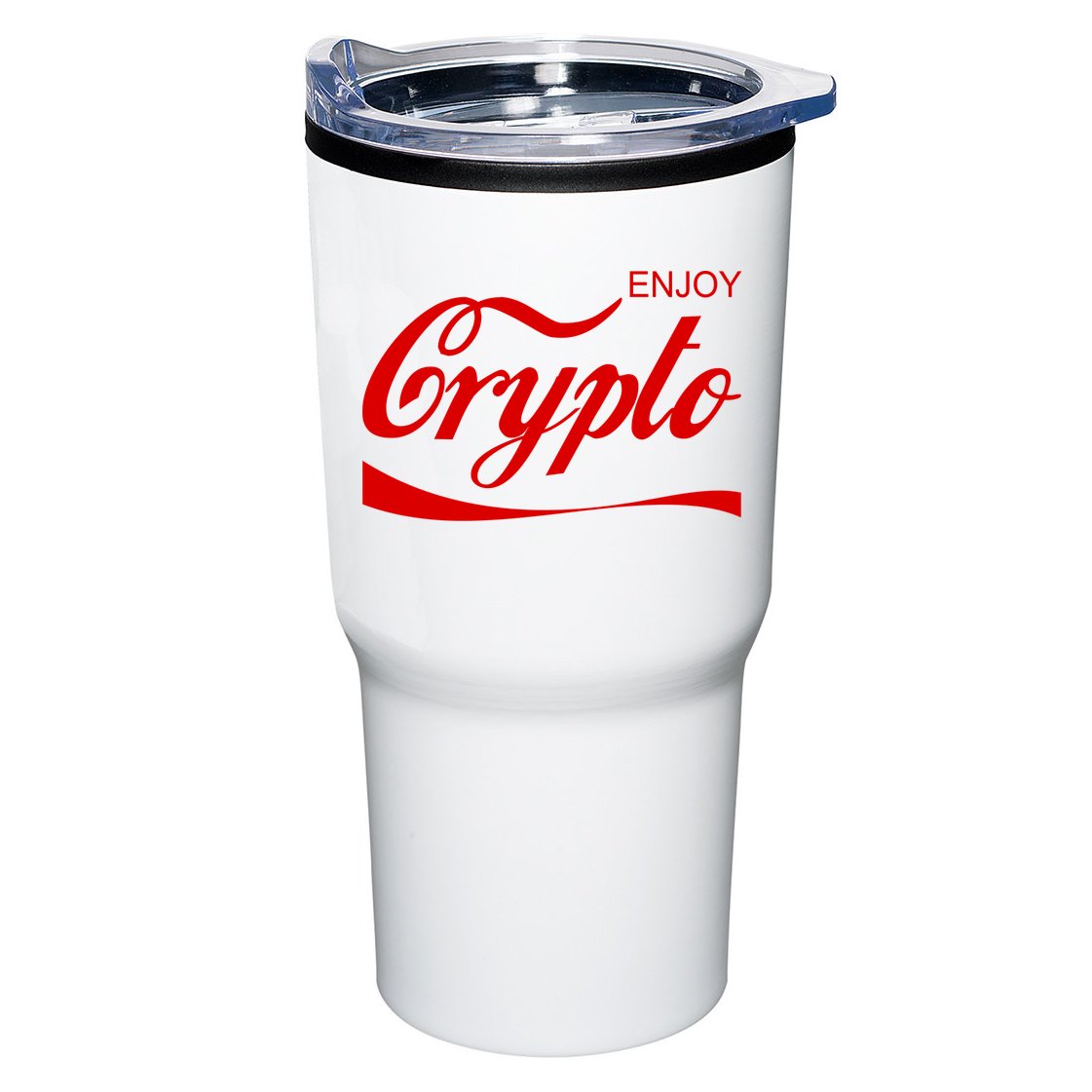 Enjoy Crypto Retro Cryptocurrency Bitcoin Tumbler