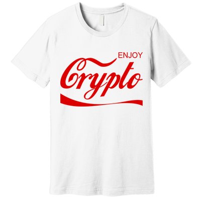 Enjoy Crypto Retro Cryptocurrency Bitcoin Premium T-Shirt