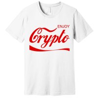 Enjoy Crypto Retro Cryptocurrency Bitcoin Premium T-Shirt