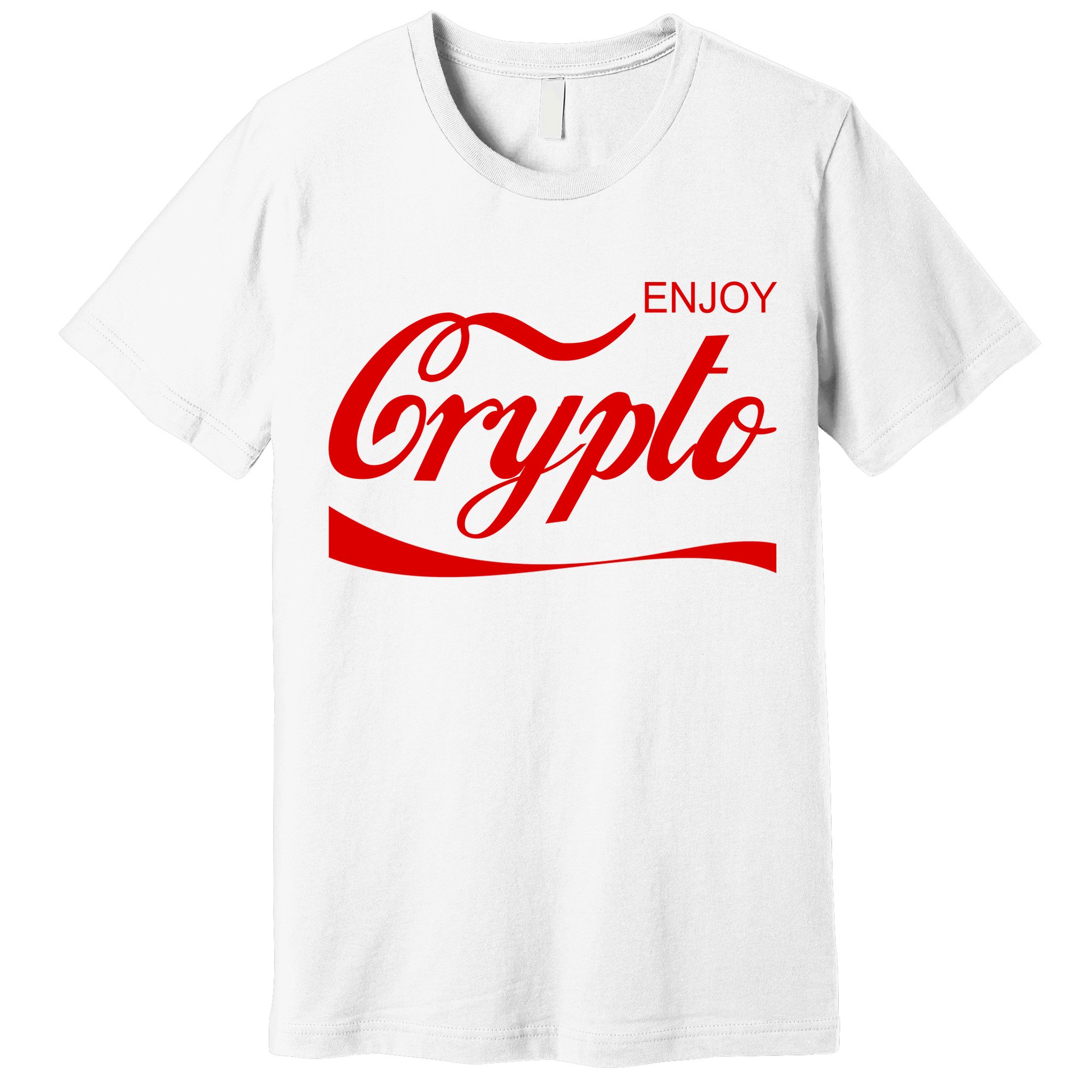 Enjoy Crypto Retro Cryptocurrency Bitcoin Premium T-Shirt