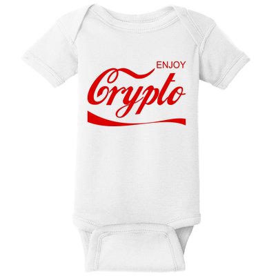 Enjoy Crypto Retro Cryptocurrency Bitcoin Baby Bodysuit