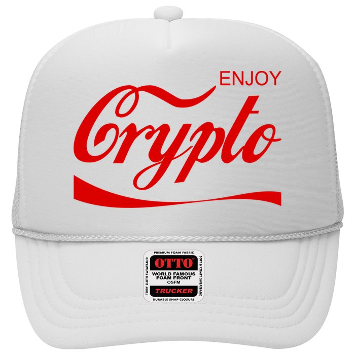 Enjoy Crypto Retro Cryptocurrency Bitcoin Trucker Hat