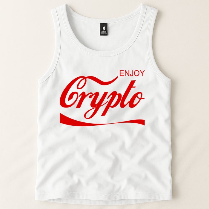 Enjoy Crypto Retro Cryptocurrency Bitcoin Tank Top