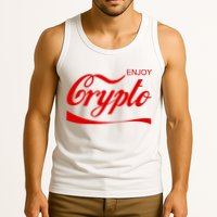 Enjoy Crypto Retro Cryptocurrency Bitcoin Tank Top