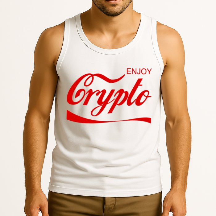 Enjoy Crypto Retro Cryptocurrency Bitcoin Tank Top