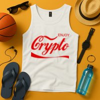 Enjoy Crypto Retro Cryptocurrency Bitcoin Tank Top