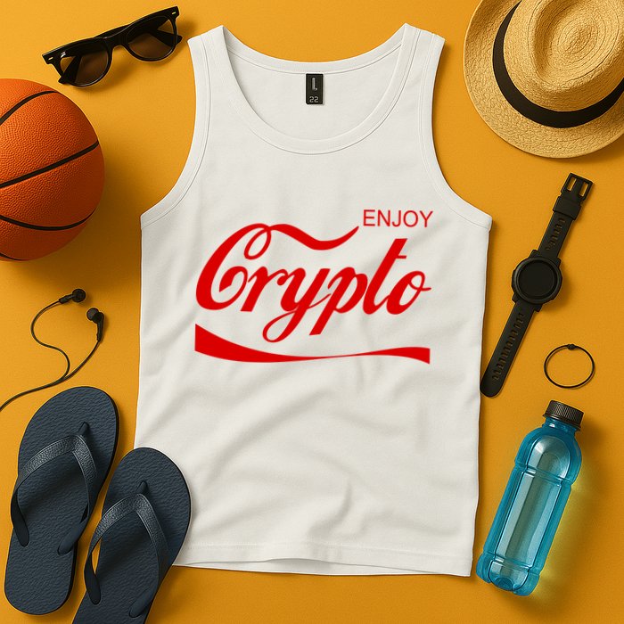Enjoy Crypto Retro Cryptocurrency Bitcoin Tank Top