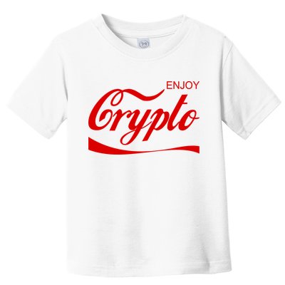 Enjoy Crypto Retro Cryptocurrency Bitcoin Toddler T-Shirt