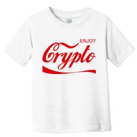 Enjoy Crypto Retro Cryptocurrency Bitcoin Toddler T-Shirt