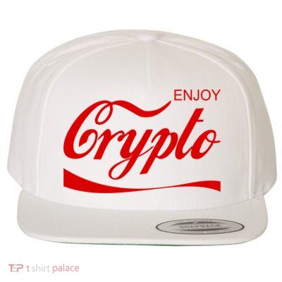Enjoy Crypto Retro Cryptocurrency Bitcoin Wool Snapback Cap