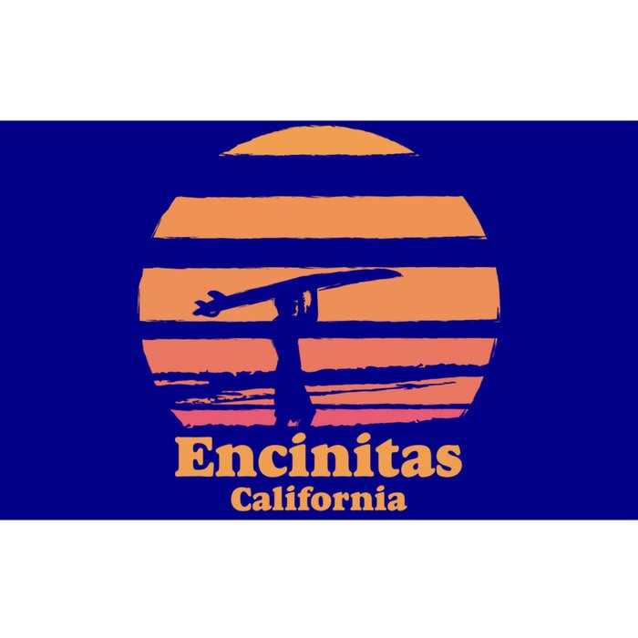 Encinitas California Retro Surf Vintage Surfing Sun 70's Gift Bumper Sticker