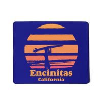 Encinitas California Retro Surf Vintage Surfing Sun 70's Gift Mousepad