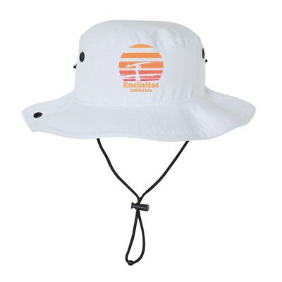 Encinitas California Retro Surf Vintage Surfing Sun 70's Gift Legacy Cool Fit Booney Bucket Hat