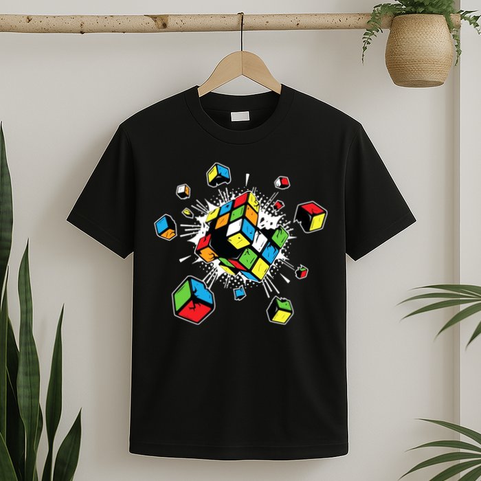 Exploding Cube Speed Cubing Puzzle Master T-Shirt