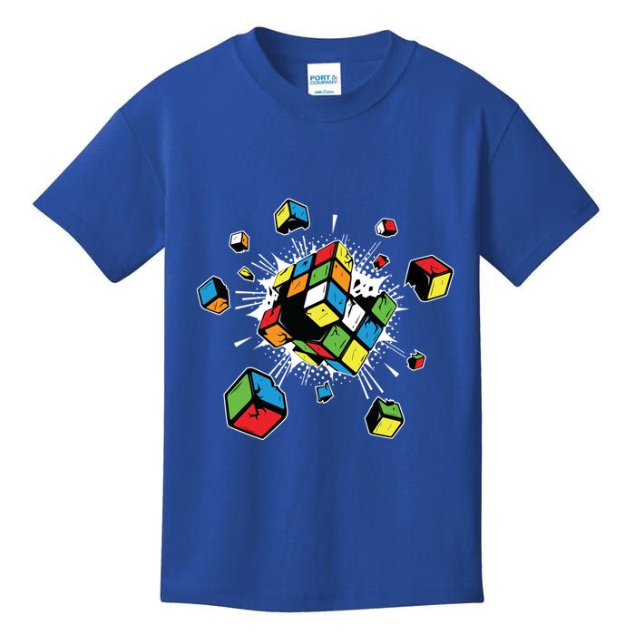 Exploding Cube Speed Cubing Puzzle Master Gift Kids T-Shirt
