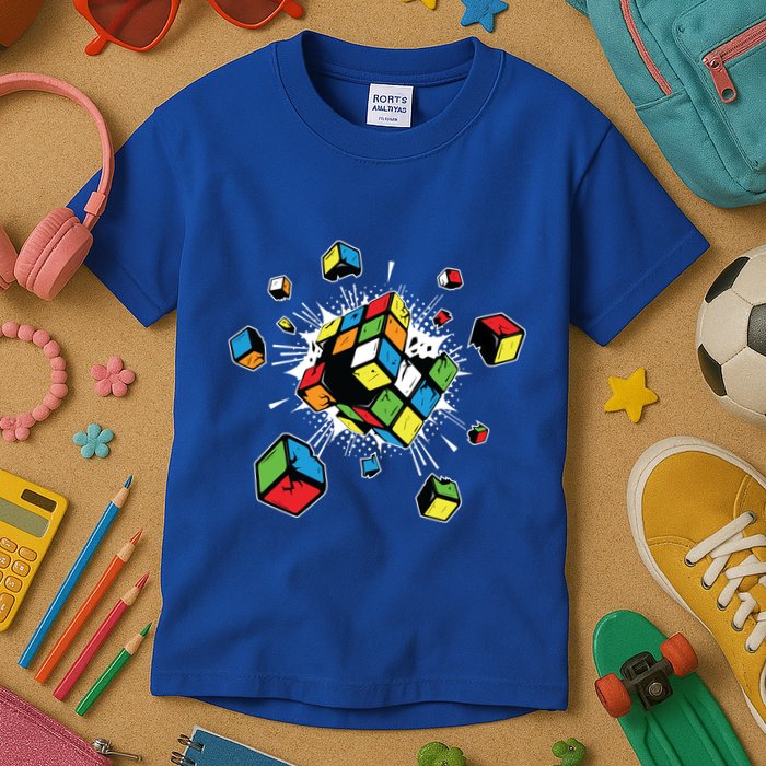 Exploding Cube Speed Cubing Puzzle Master Gift Kids T-Shirt