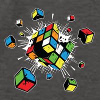 Exploding Cube Speed Cubing Puzzle Master Gift Vector Backpack