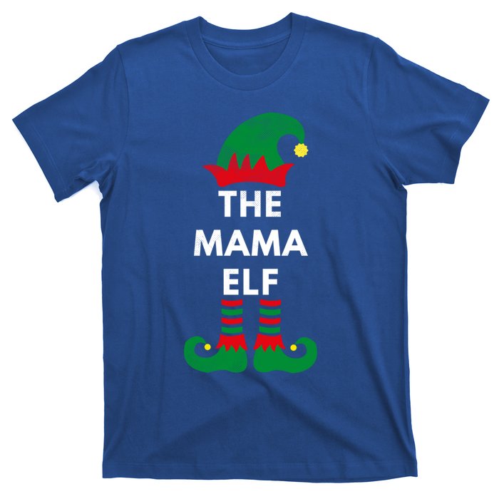 Elves Christmas Santa The Mama Elf Matching Family Gift T-Shirt