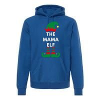 Elves Christmas Santa The Mama Elf Matching Family Gift Premium Hoodie