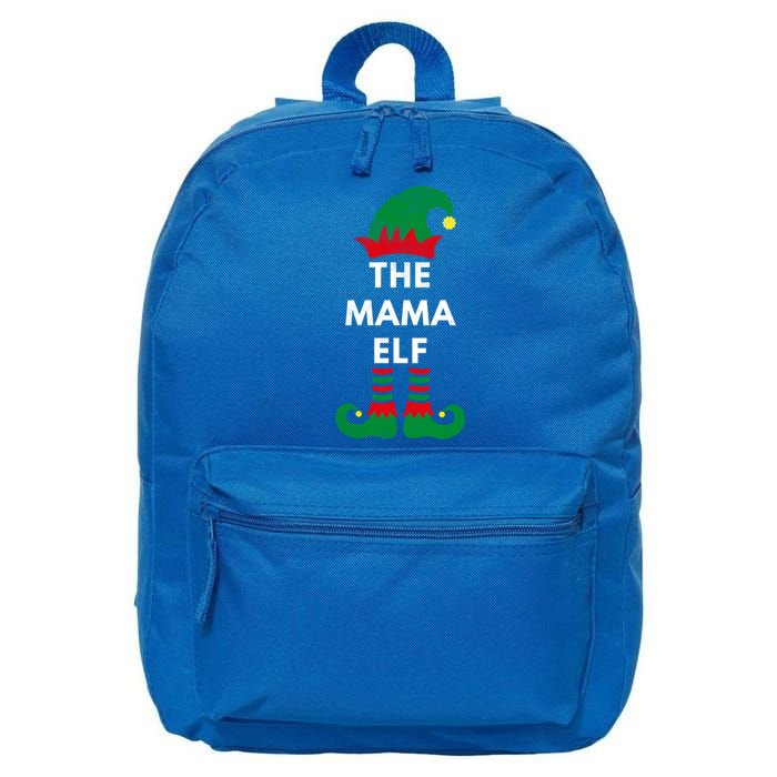 Elves Christmas Santa The Mama Elf Matching Family Gift 16 in Basic Backpack