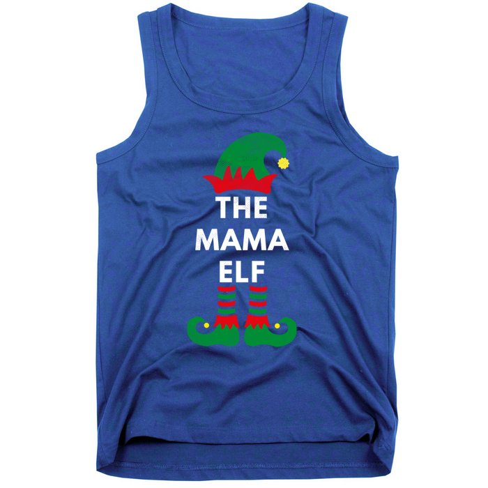 Elves Christmas Santa The Mama Elf Matching Family Gift Tank Top